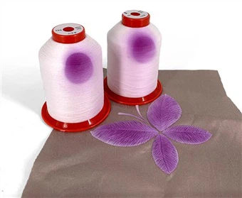 UV krāsu mainošs izšūšanas diegs